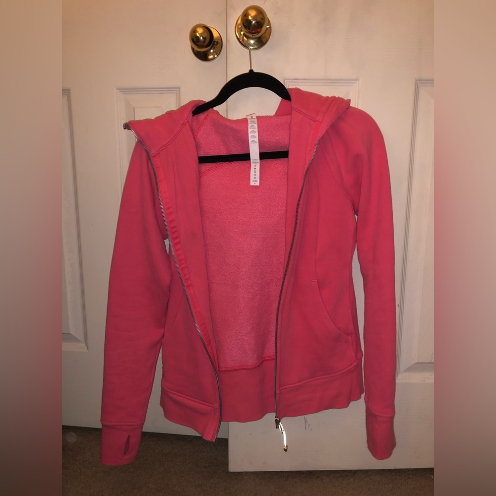PINK LULULEMON FULL ZIP SCUBA